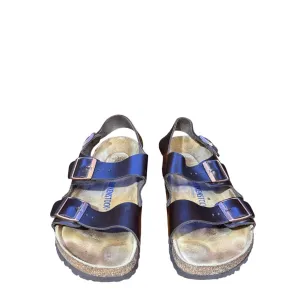 10 condition Birkenstock Men's strap size Big ticket savings sandals good Fast international delivery leather