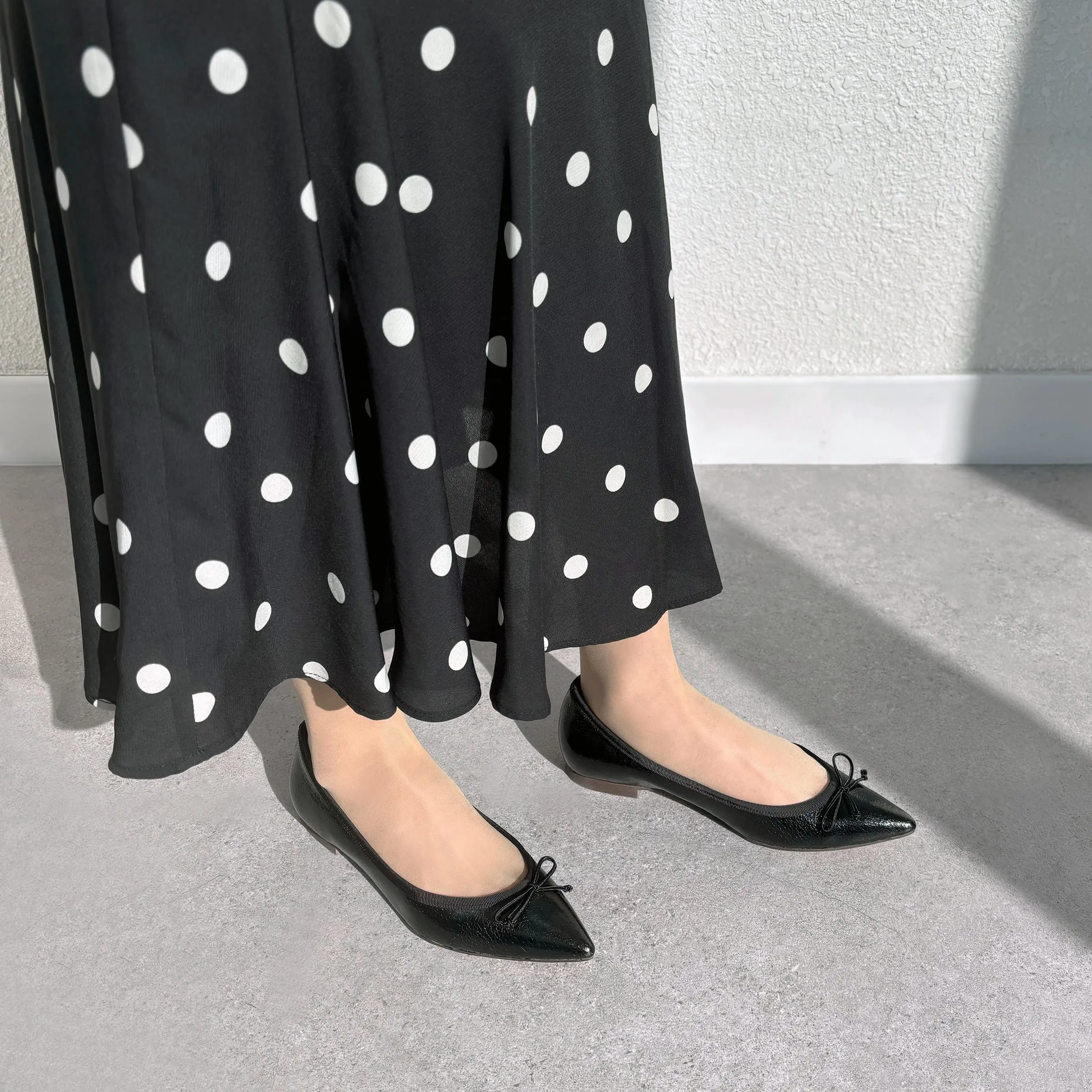 2022AW: Accent Buckle Flat Shoes (m17006) Black