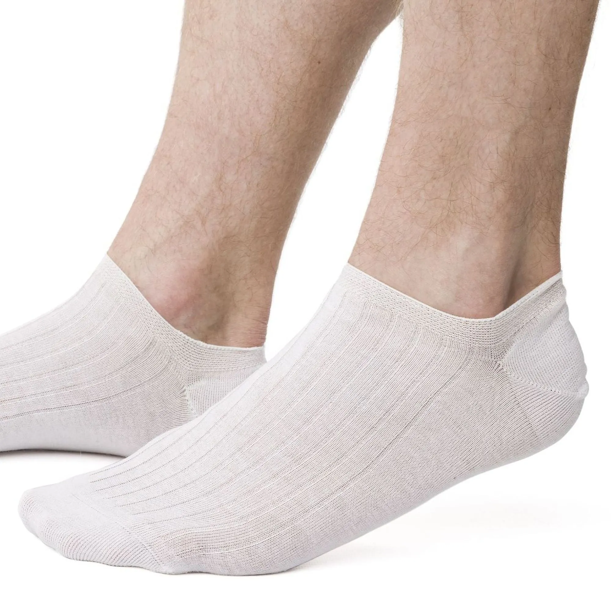 3 Pack Mens 100% Ankle Cotton Socks (2 Sizes)