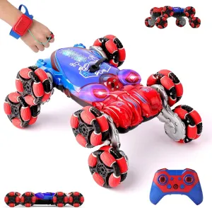 8 Wheels Gesture Sensing RC Stunt Car Toy Gifts for Boys 6-14 Year Old, Remote Control Transform Hand Controlled Car Birthday Gift for Kids Age 6 7 8 9 10 11 12 13 14