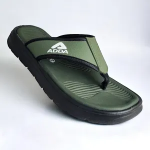 ADDA HELLO02 OLIVE/BLACK Men's Slipper/Chapple/Flip flop
