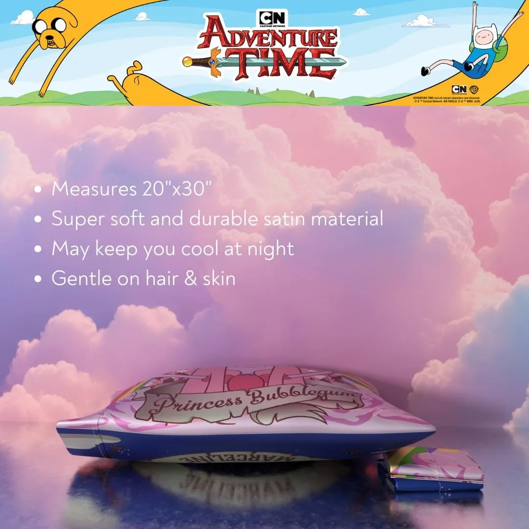 Adventure Time Marceline Princess Bubblegum Beauty Silky Satin Standard Reversible Pillowcase Cover 20x30 for Hair and Skin, (Officially Licensed Product) by Franco Collectibles