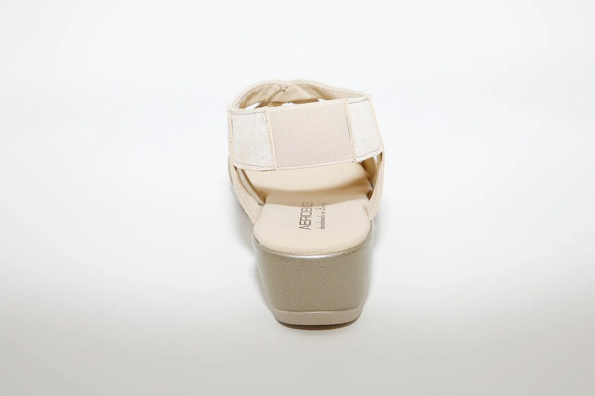 AEROBICS - 6375 WEDGE SANDAL - GOLD