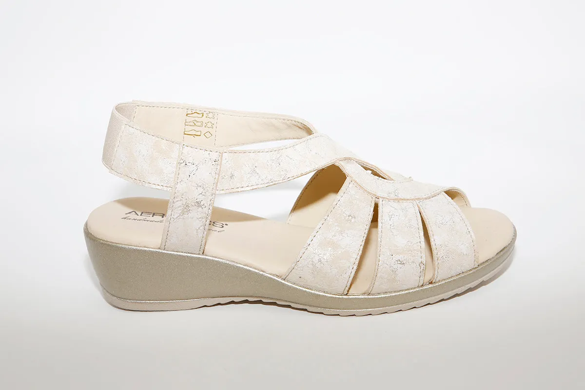AEROBICS - 6375 WEDGE SANDAL - GOLD