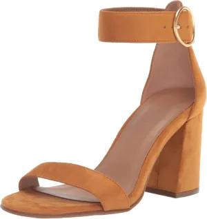 Aerosoles Women's Lawrence Heeled Sandal, Tan Faux Suede, 6.5