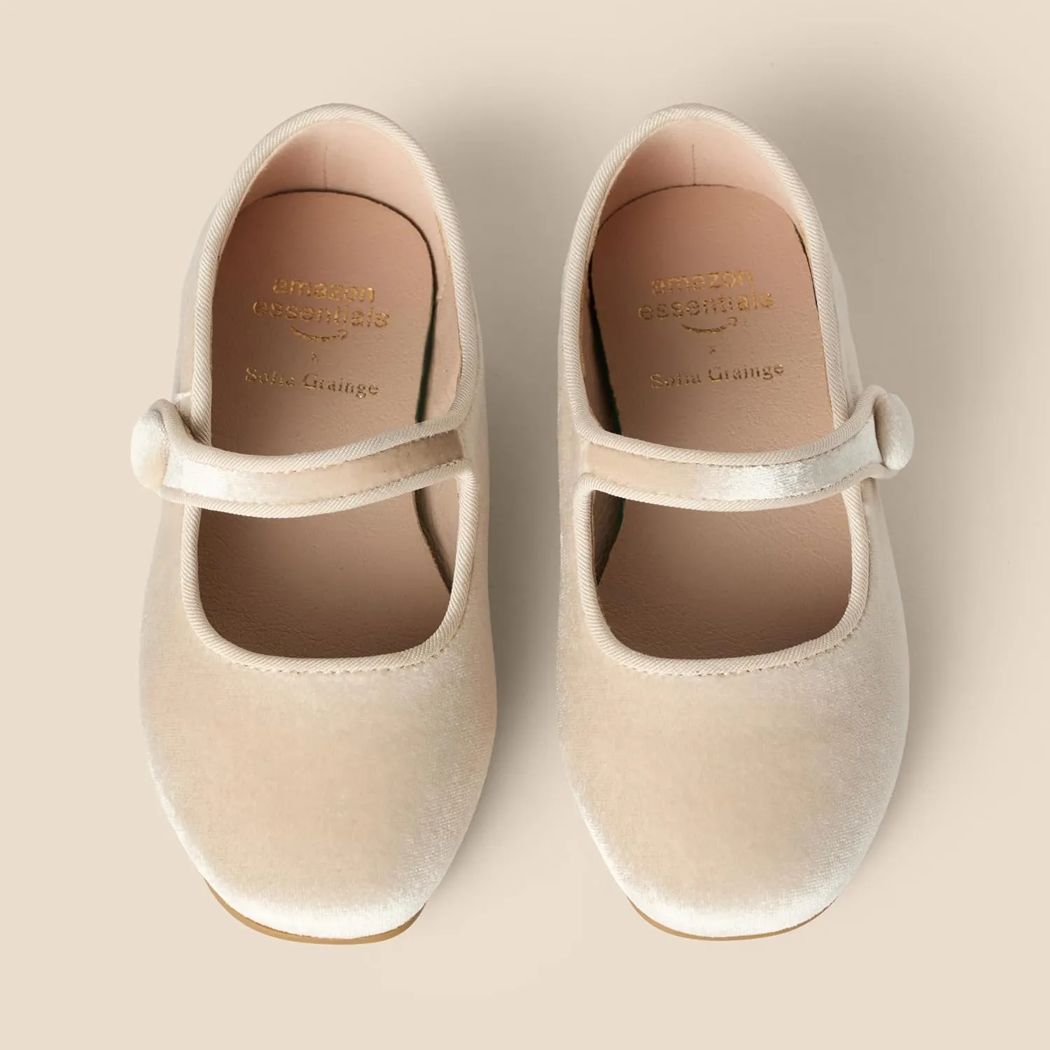 Amazon Essentials x Sofia Grainge Toddler Girls' Mary Jane Ballet Flat Shoes
