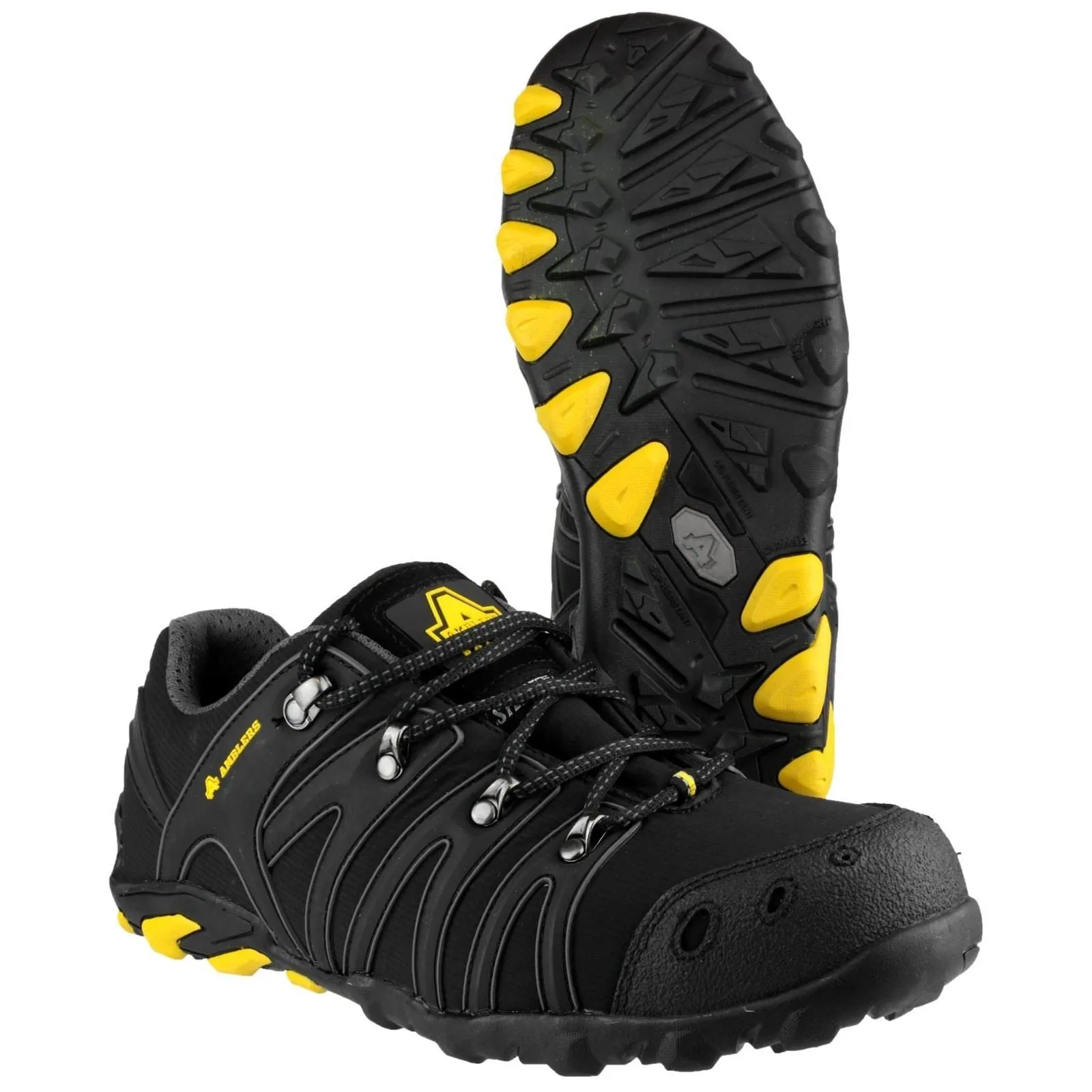 Amblers Safety Unisex FS23 Soft Shell Safety Trainer in Black