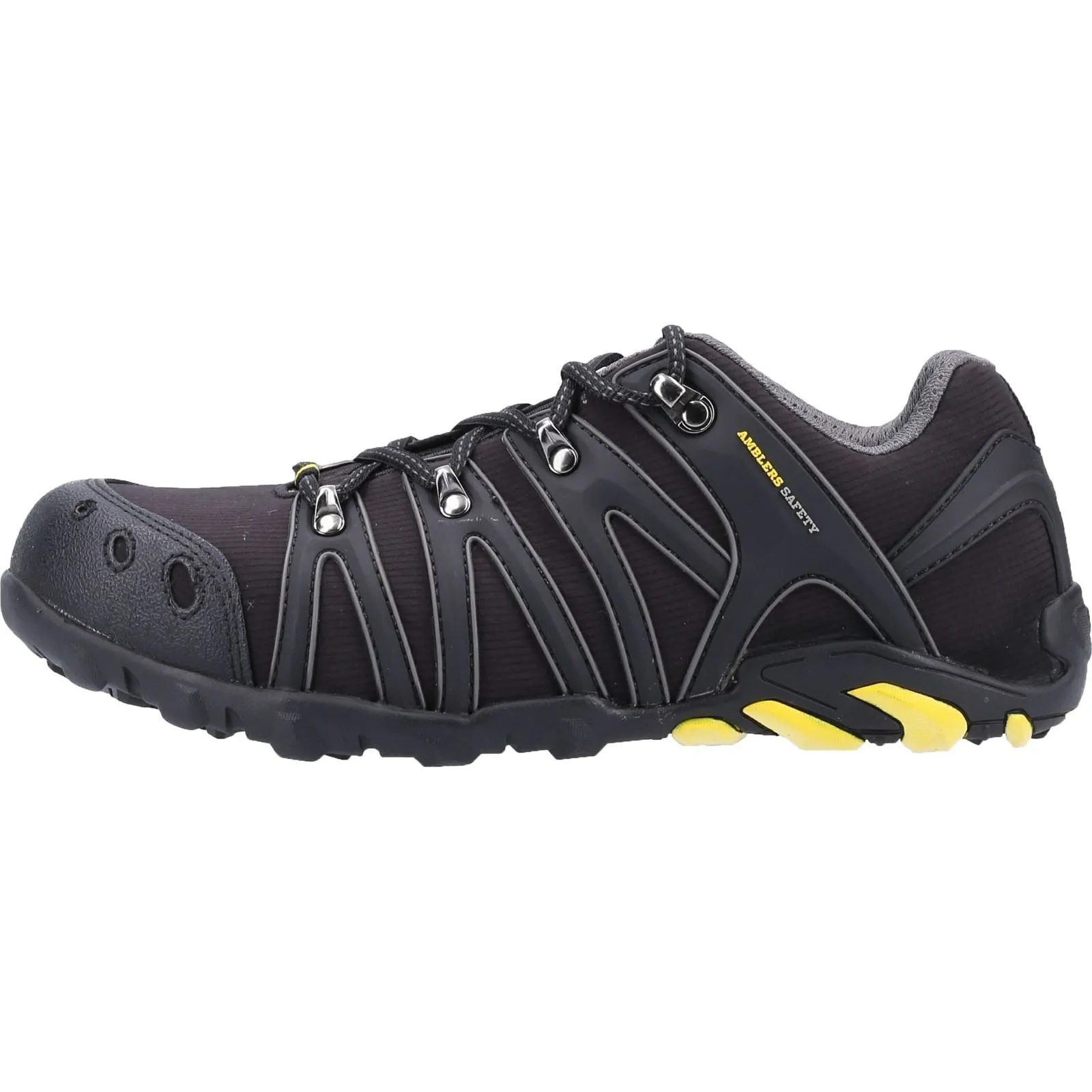 Amblers Safety Unisex FS23 Soft Shell Safety Trainer in Black