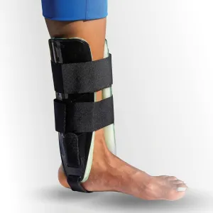 AnklePro Air Cushion Stirrup Ankle Brace, Ankle Support 3-Strap Stabilizers With Customizable Air Cushion and Foam Pads, Ankle Brace for Women and Men, Trainer, Black