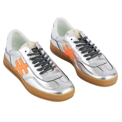 Another Trend Ladies Trainers - A0325841 - Sliver/Orange