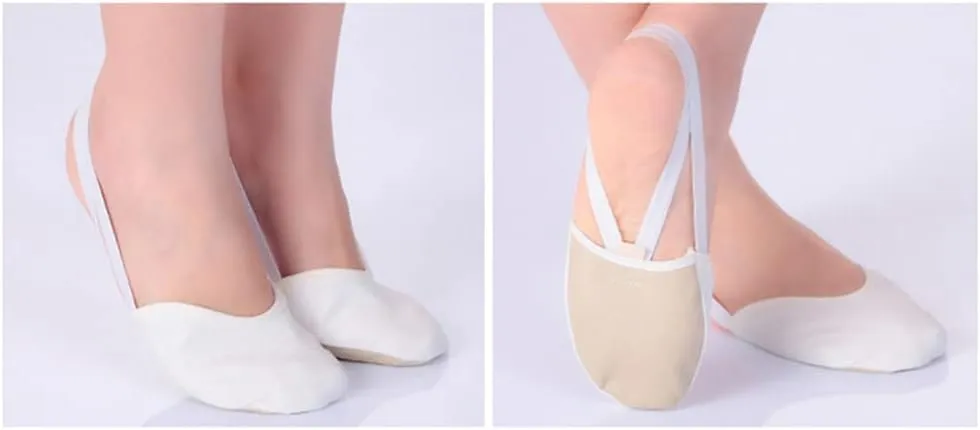ARTIBETTER 1pc Ballet Shoe Dance Paw Shoe Ballet Pump Lyrical Sole Ballet Socks for Girl Ballet Heel Flat Women's Socks & Hosiery Women Girls Socks White Non-slip to Rotate Open Toe Socks