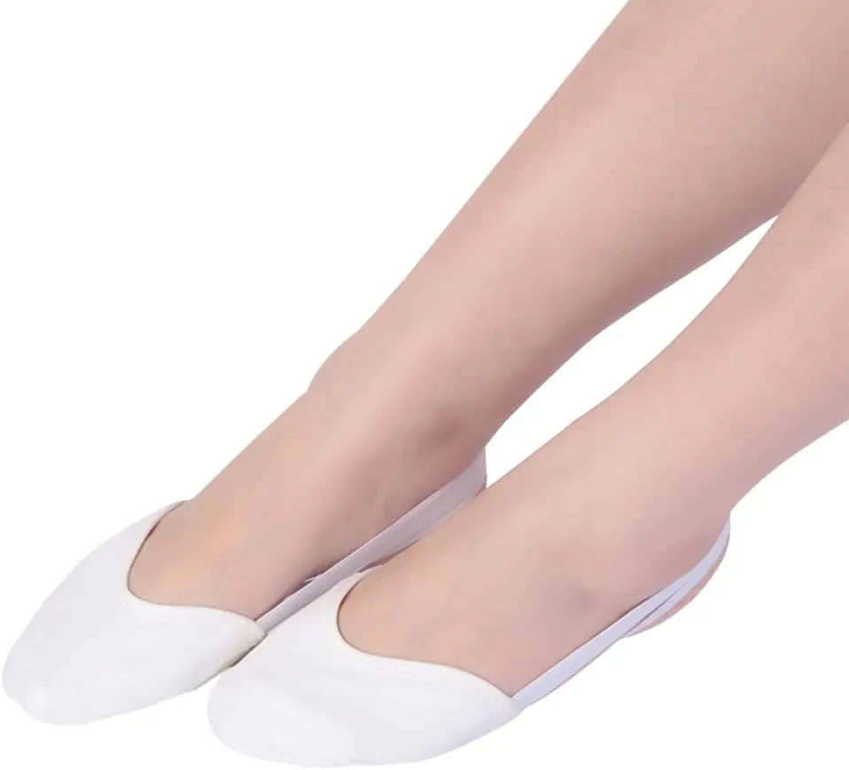 ARTIBETTER 1pc Ballet Shoe Dance Paw Shoe Ballet Pump Lyrical Sole Ballet Socks for Girl Ballet Heel Flat Women's Socks & Hosiery Women Girls Socks White Non-slip to Rotate Open Toe Socks