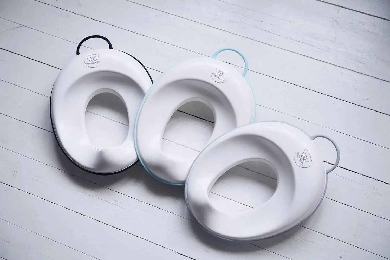 BABYBJORN Toilet Trainer - White/Black, 11.5x14x3.5 Inch (Pack of 1)
