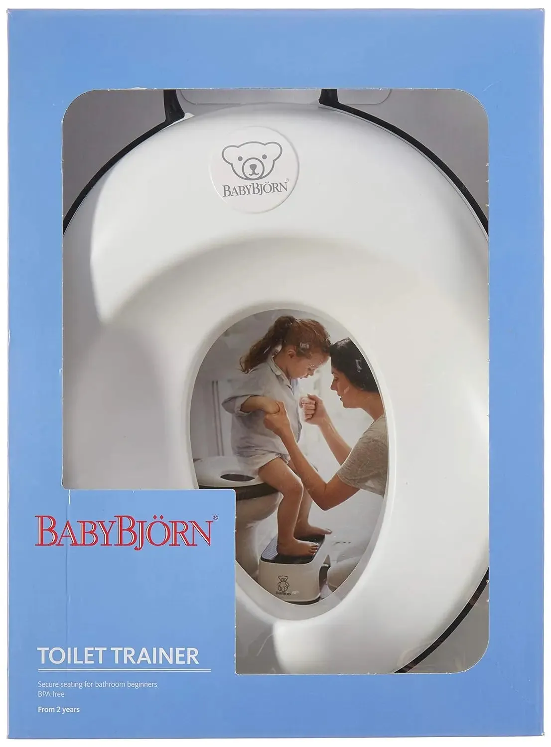 BABYBJORN Toilet Trainer - White/Black, 11.5x14x3.5 Inch (Pack of 1)