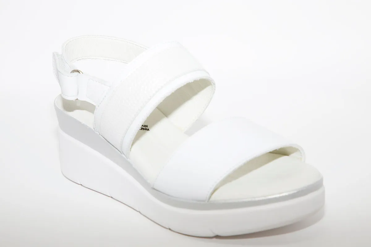BAERCHI - 39301 WEDGE SANDAL - WHITE