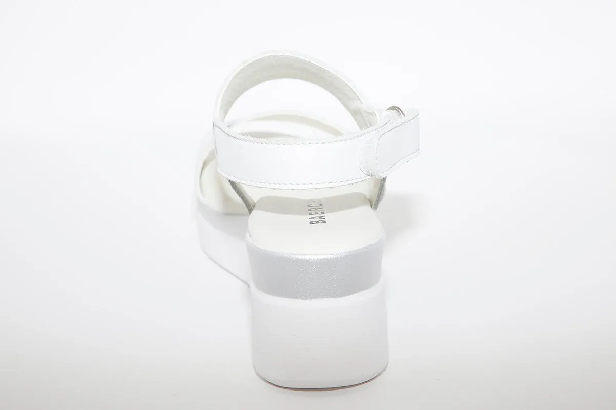 BAERCHI - 39301 WEDGE SANDAL - WHITE