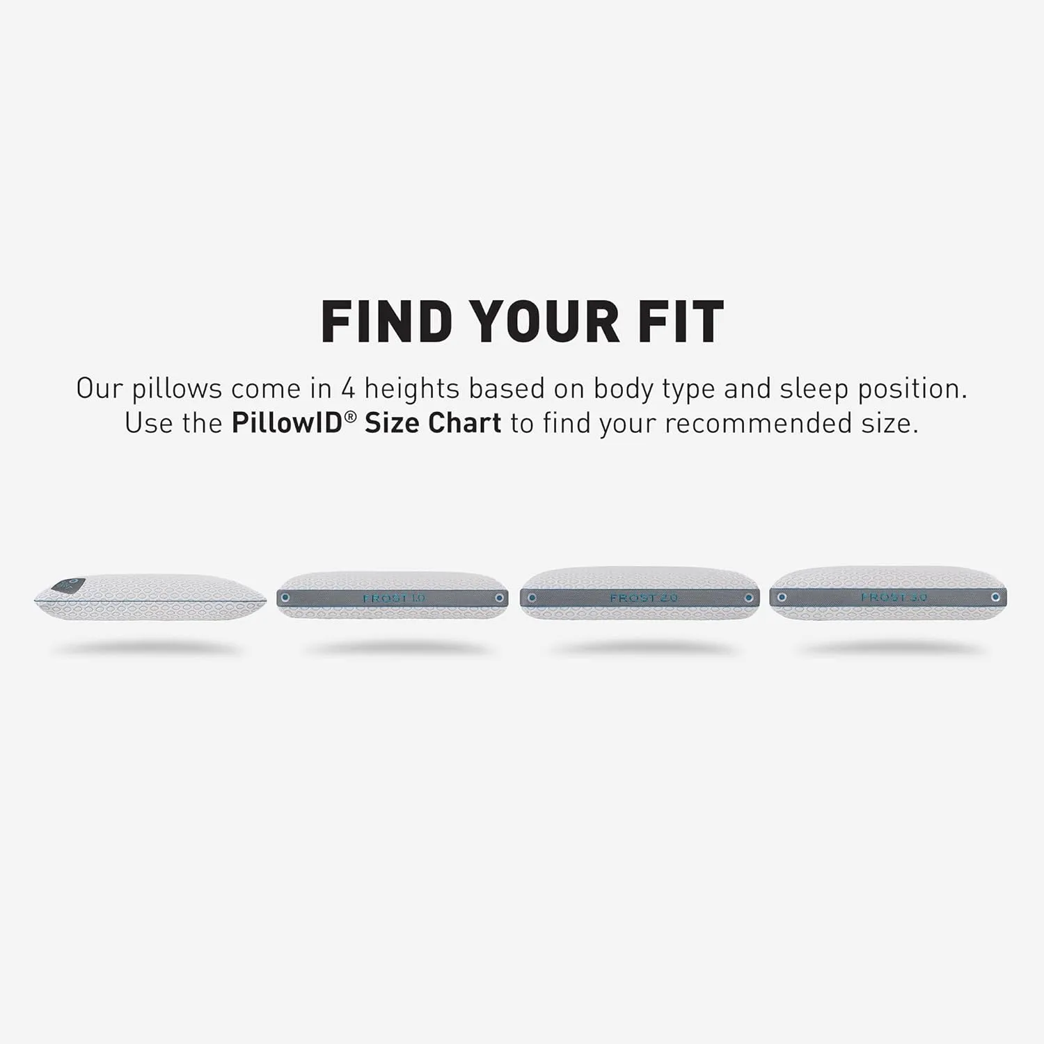 Bedgear Frost Performance Pillow - Size 2.0 - Cooling Bed Pillow for Hot Sleepers - Medium Firmness Pillow for All Sleep Positions, Hypoallergenic, Washable & Removable Cover - 20" W x 26" L x 5.75" H