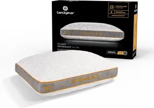 Bedgear Storm Performance Pillow - 2018 Version - Size 2.0 - Cooling Pillow for Hot Sleepers - Medium Firmness Bed Pillow for All Sleep Positions - Washable Removable Cover - 20" W x 26" L x 5.75" H