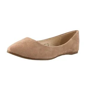 Bella Ballet Angie-53 Taupe Slip Classic Suede Full collection On Women's Complete range Marie Flats Toe Pointy