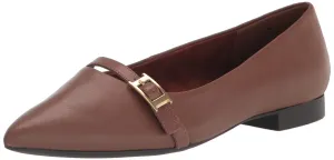 Bella Vita Women's Evanna Ballet Flat, Dark Tan Leather, 7.5