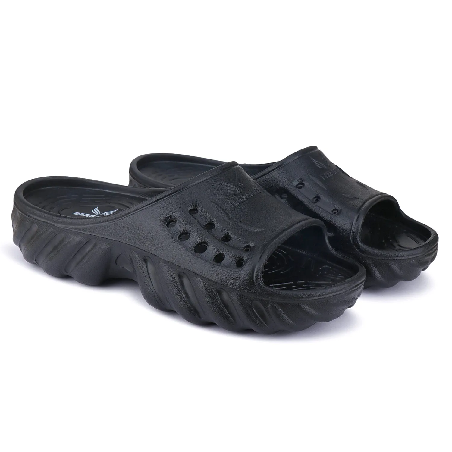 Bersache Extra Soft Classic Casual with  Regular wear with Ultra Soft & Flexibility Technology Flip Flop for Men's & Boy's (6172-Black