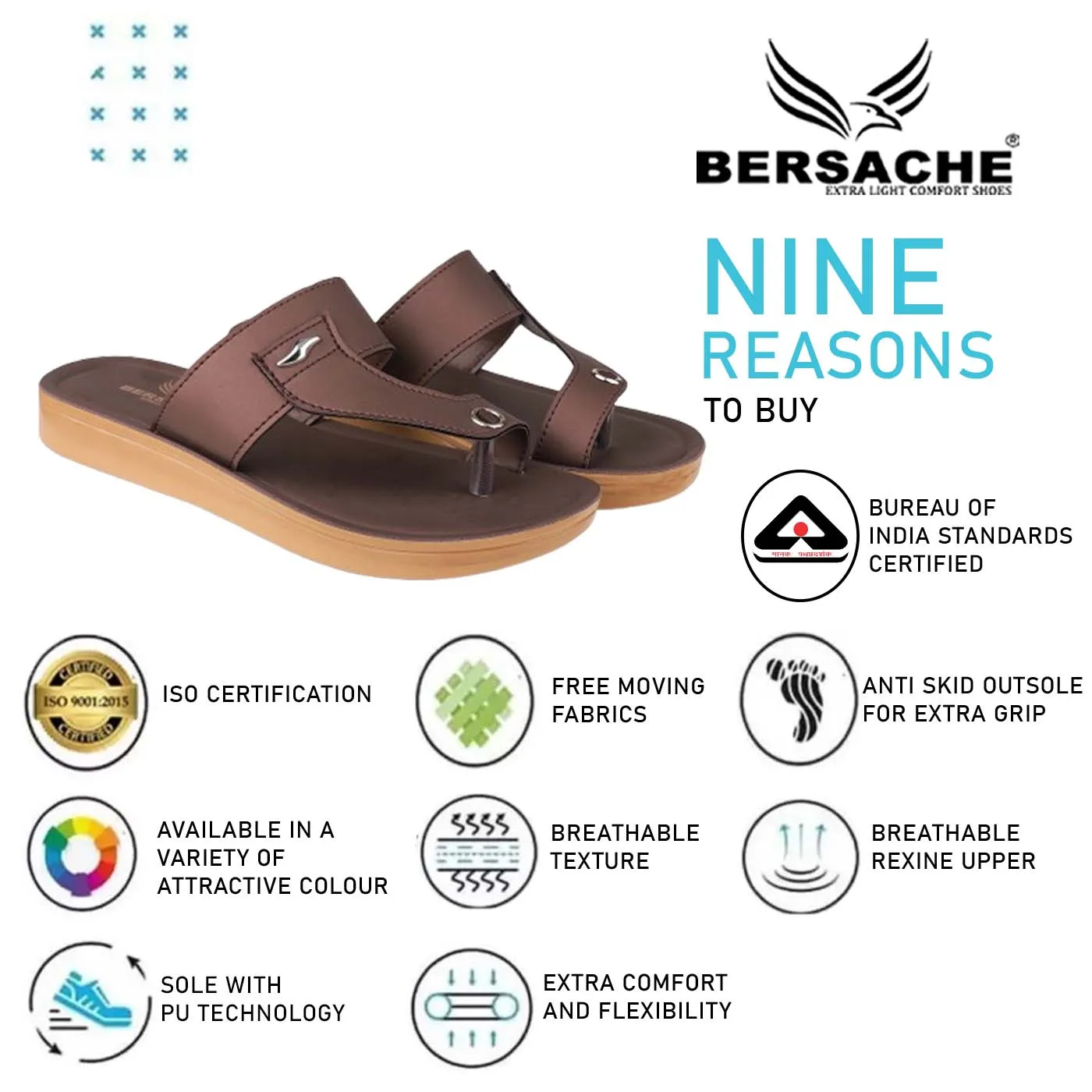 Bersache Extra Soft Classic Casual with  Regular wear with Ultra Soft & Flexibility Technology Flip Flop For Women's/Girl's-(6158-Brown)