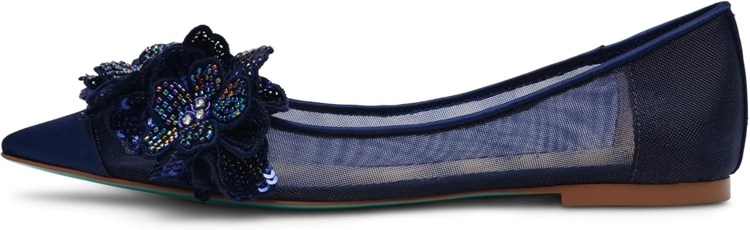 Betsey Johnson Women's Gray Ballet Flat