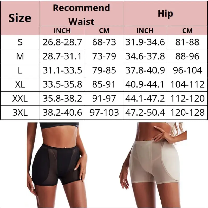 Big ass sponge padded panty sexy butt lifter fake ass booty hip enhancer waist trainer control