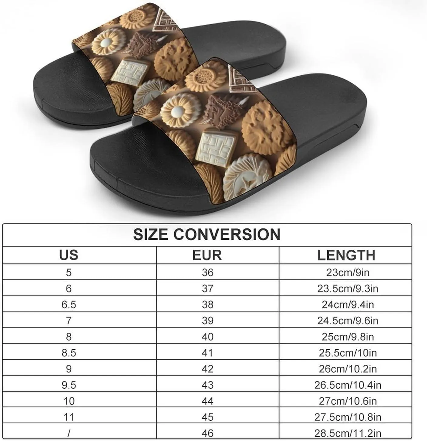 Biscuit Novelty Slippers Slides Sandals Shower House Home Shoes Non Slip Soft Sole Shoe For Men Women Bathroom