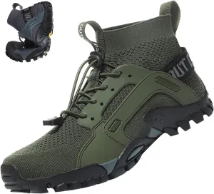 BlackeEight Men's Outdoor Hiking Wading Shoes,Comfy Breathe Quick Drying Mesh Orthotic Non-Slip Softsole Trail Sock Water Sneakers