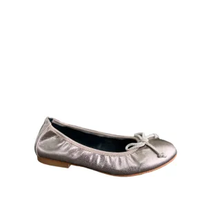 BLUBLONC LUISA GIRLS LEATHER BALLET FLAT