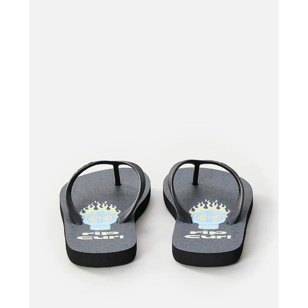 Boys Flaming Skull Thongs