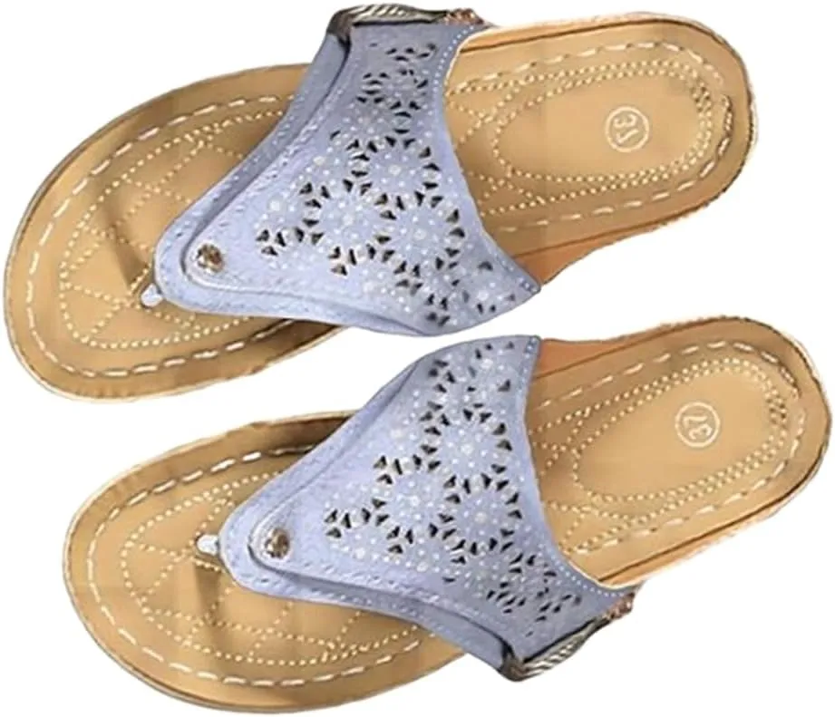 Breathable Mesh Sports Sandals,Arch Support Wedge Summer Orthopedic Slippers,Women Platform Wedges Thick-Soled Slipper