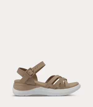 BW10419-BEIGE-Women Comfort Sandal