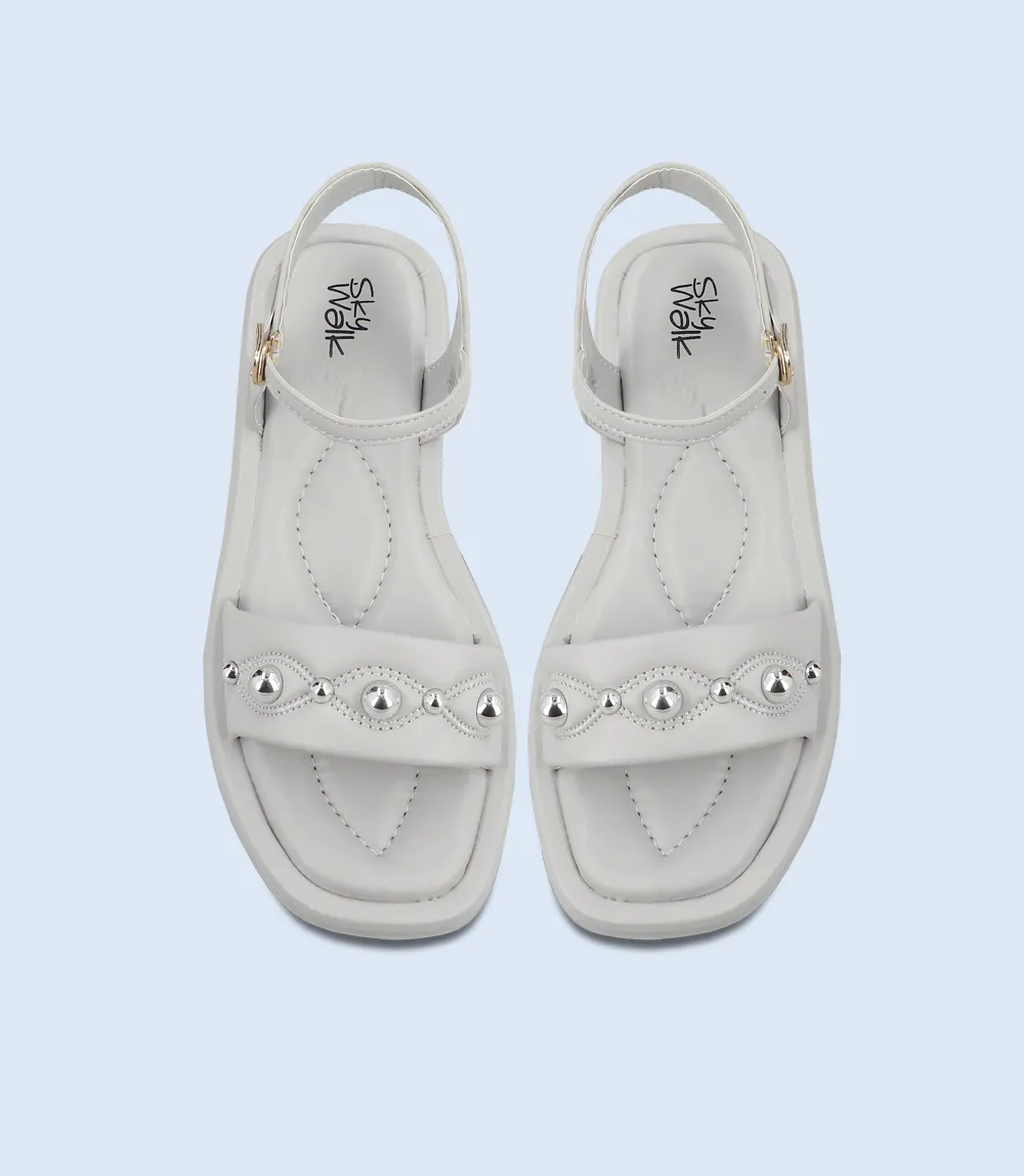 BW9632-GREY-Women Comfort Sandal
