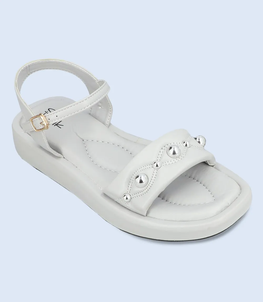 BW9632-GREY-Women Comfort Sandal