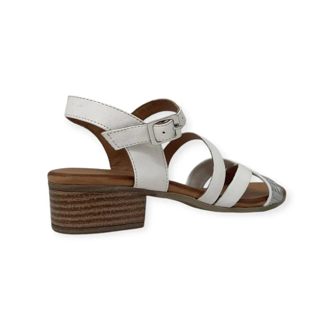 Cabello Marma Sandal - White