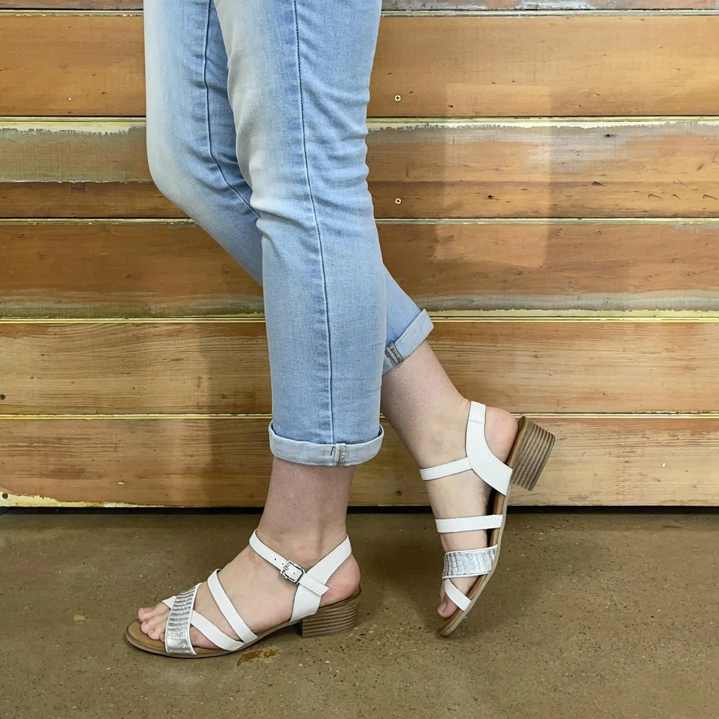 Cabello Marma Sandal - White
