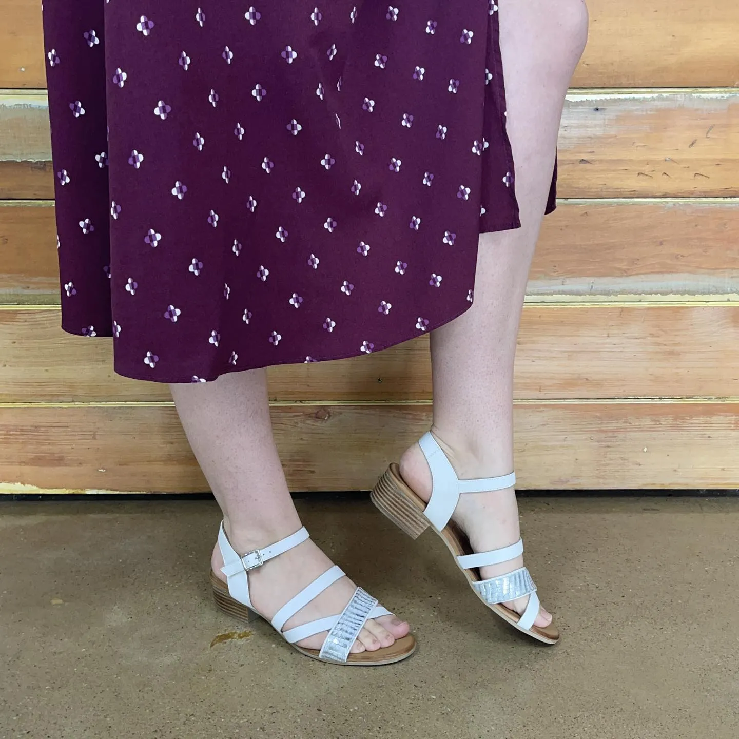 Cabello Marma Sandal - White