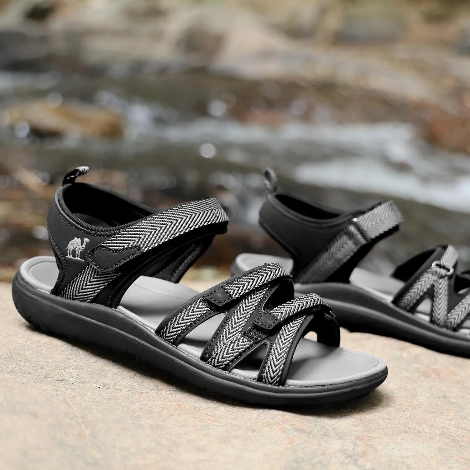 CAMEL CROWN Hiking Sandals for Women Strappy Water Sandals Comfortable Lightweight Walking Sandal for Outdoor Sport