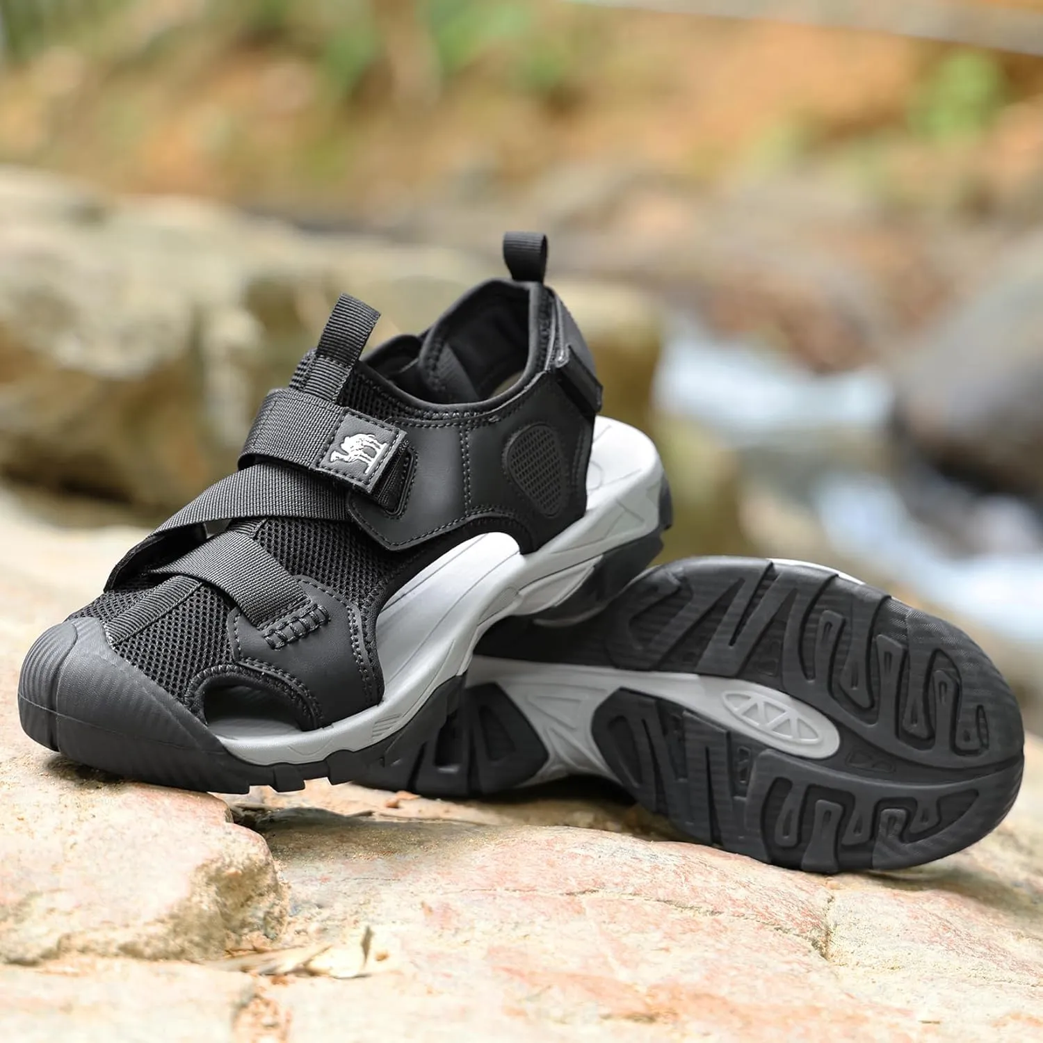 CAMEL CROWN Men’s Hiking Sandals Closed Toe Water Sandal for Men Outdoor Athletic Trail Walking Summer Size7-12