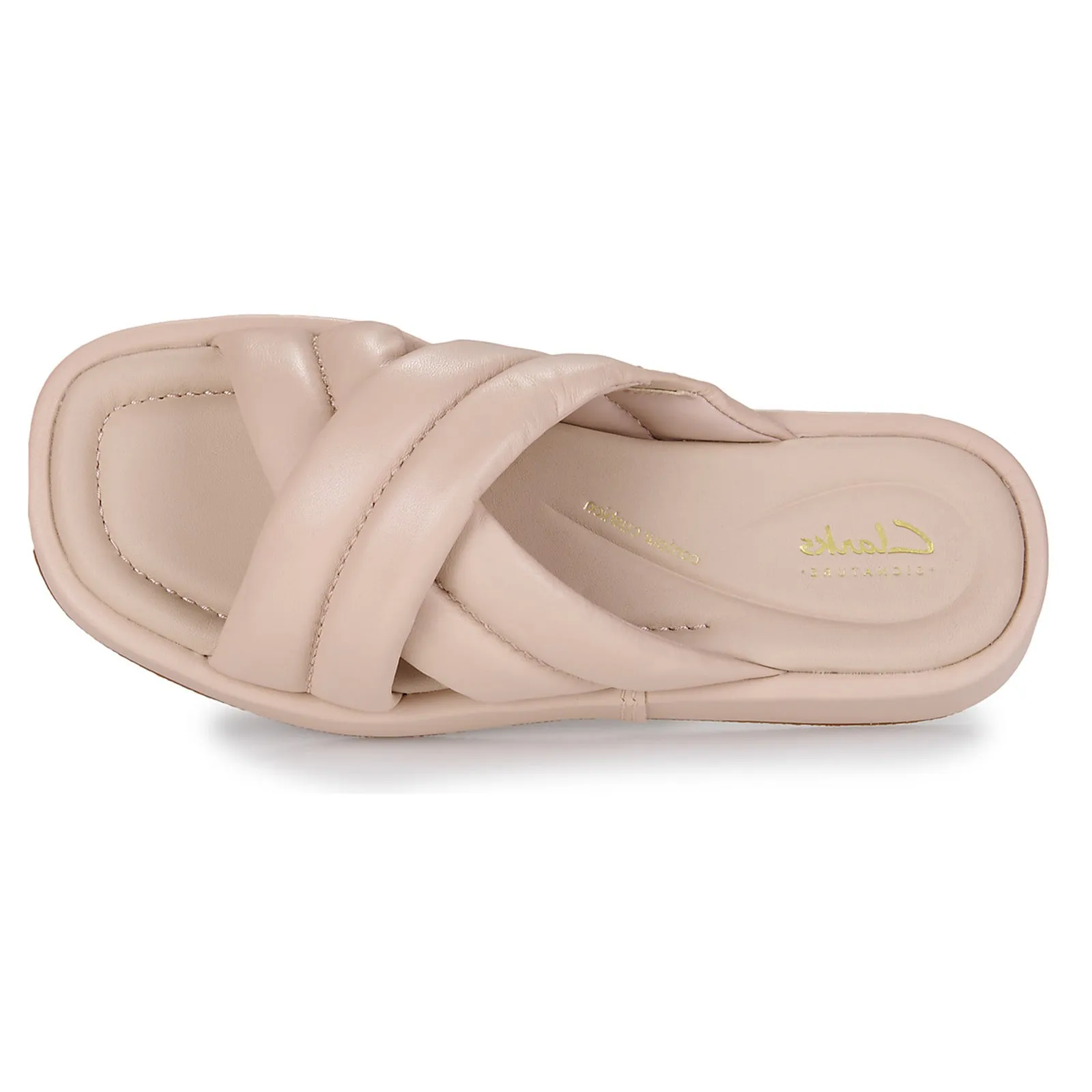 Clarks Alda Glide Leather Women's Slides Sandals