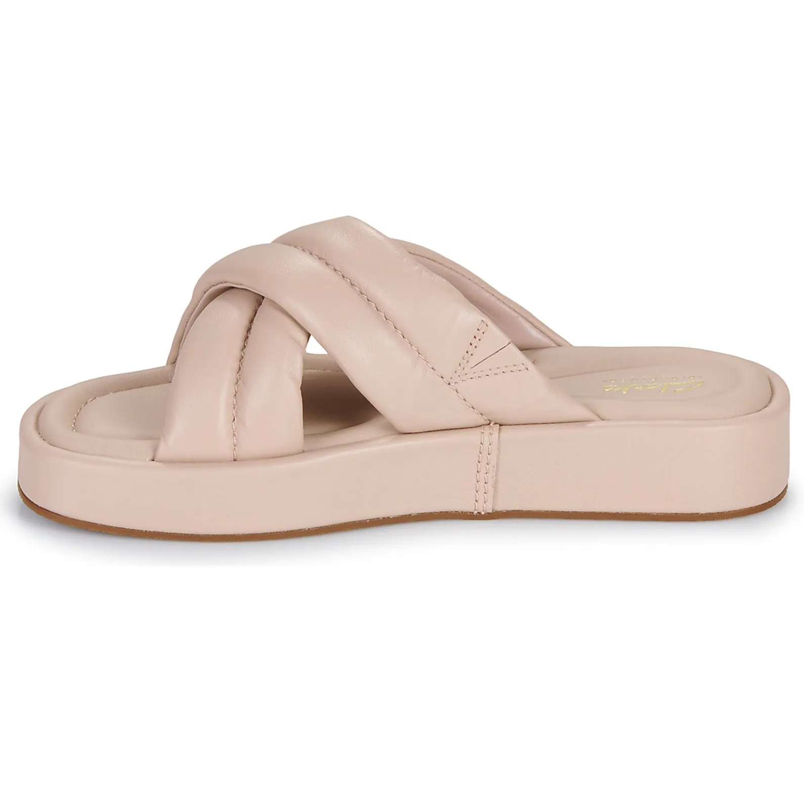 Clarks Alda Glide Leather Women's Slides Sandals