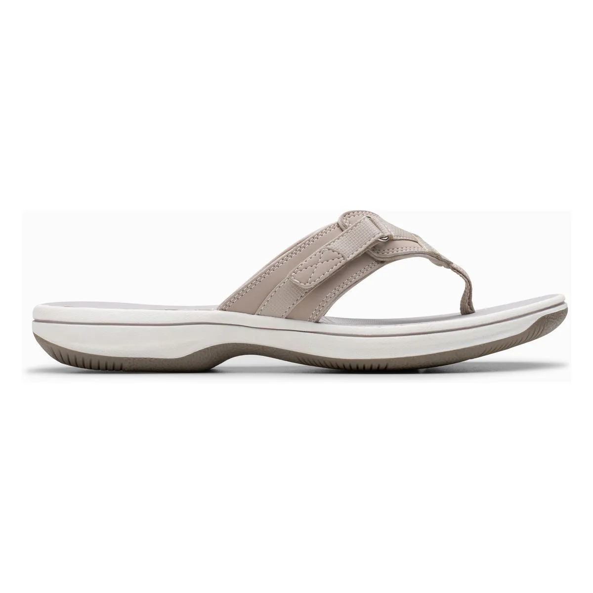 Clarks Breeze Sea Women's Thong Sandals in Taupe
