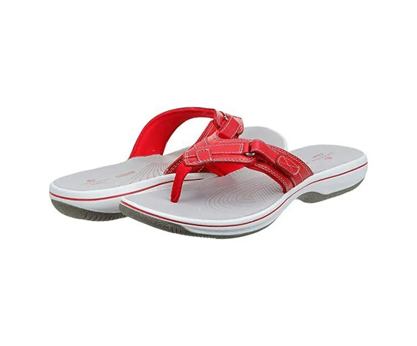 Clarks Women's Breeze Sea Black | Red | Light Taupe