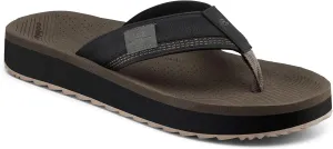 Cobian Men’s Roca Rise Synthetic Leather Strap Flip-Flop Sandals