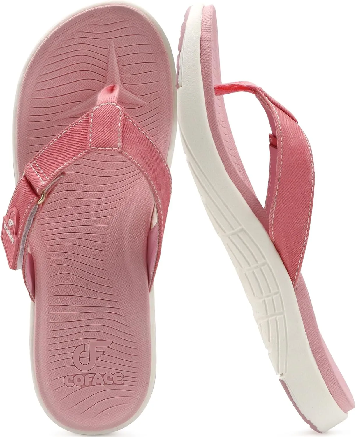 COFACE Flip Flops for Women with Arch Support Beach Thong Sandals for Woman Adjustable Fashion Orthopedic Sandal Outdoor