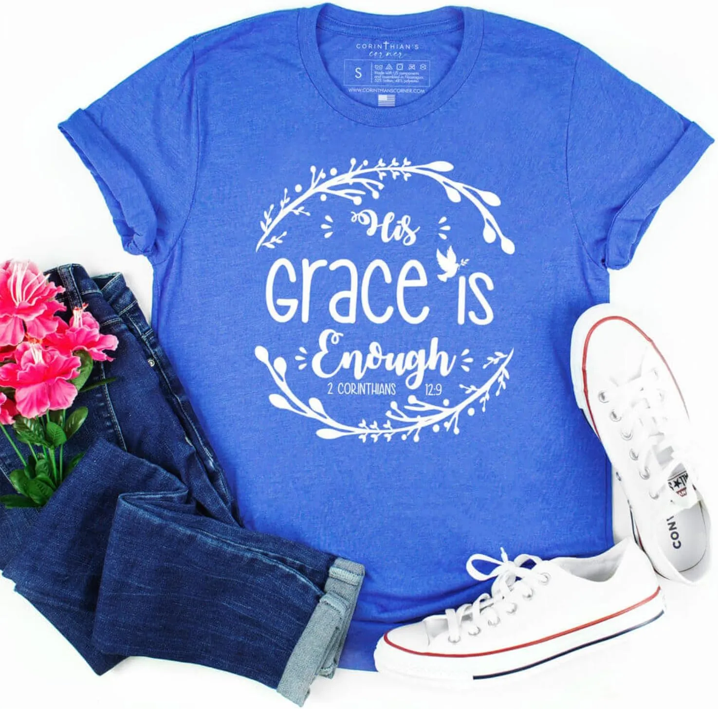 Corinthian's Corner | Christian Shirts for Women | Religious Graphic Tees | Christian Gifts