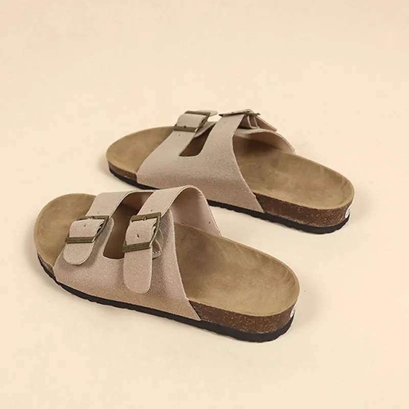 Cork-soled sandals Unisex