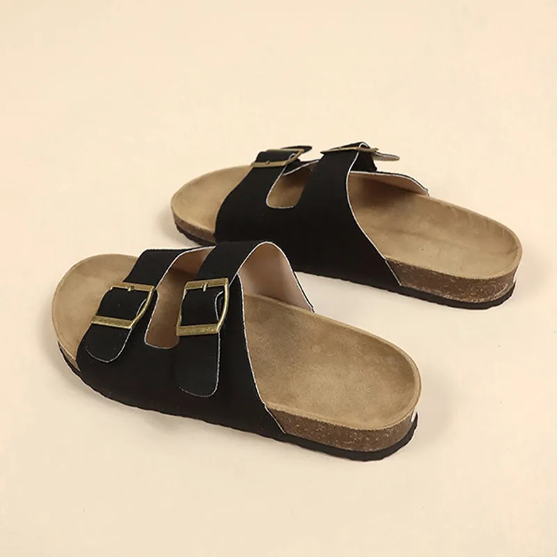 Cork-soled sandals Unisex
